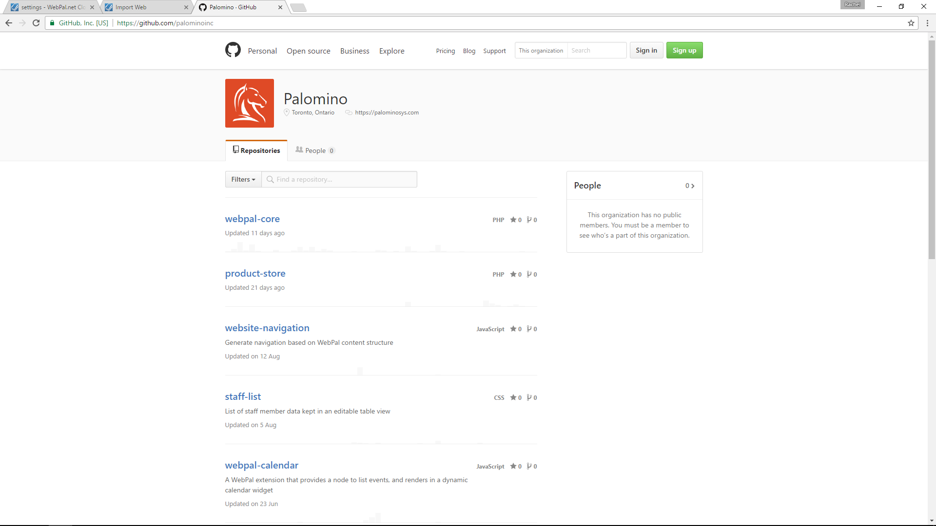 palomino github, github repository, webpal extensions, extension library, plugins